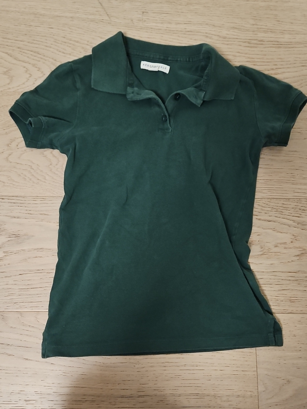 Aeropostale Forest Green Short Sleeve Polo Shirt
